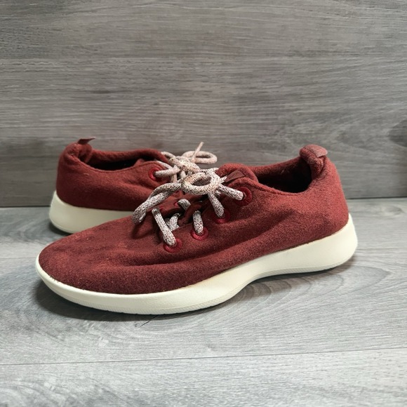 allbirds Shoes - Allbirds Wool Runners Merino WR Athletic Running Shoes Red White Womens Size 6